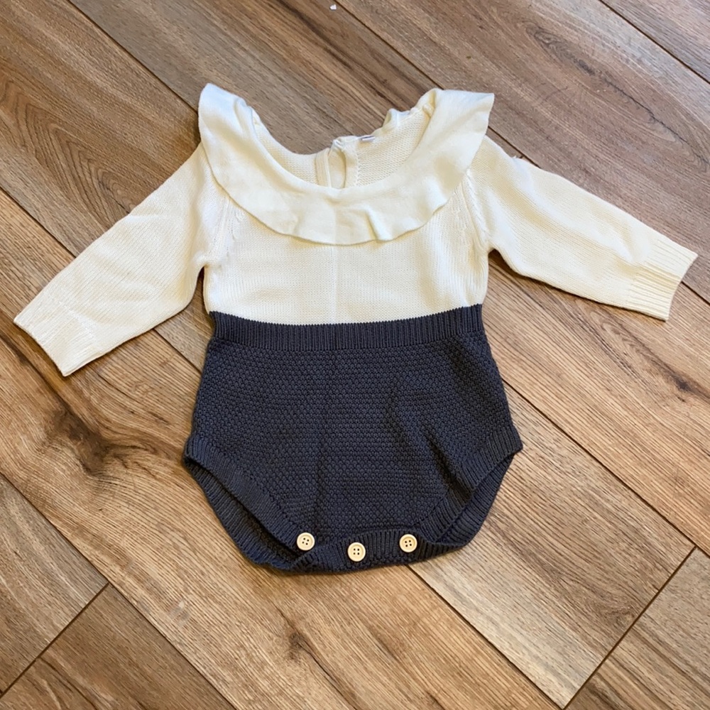 Knit toddler body suit
